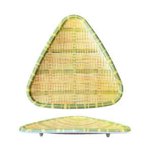 Piring Saji Segitiga (Anti Slip - Kaki Penyangga)