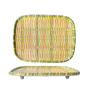 Piring Saji Persegi Panjang (Anti Slip - Kaki Penyangga)